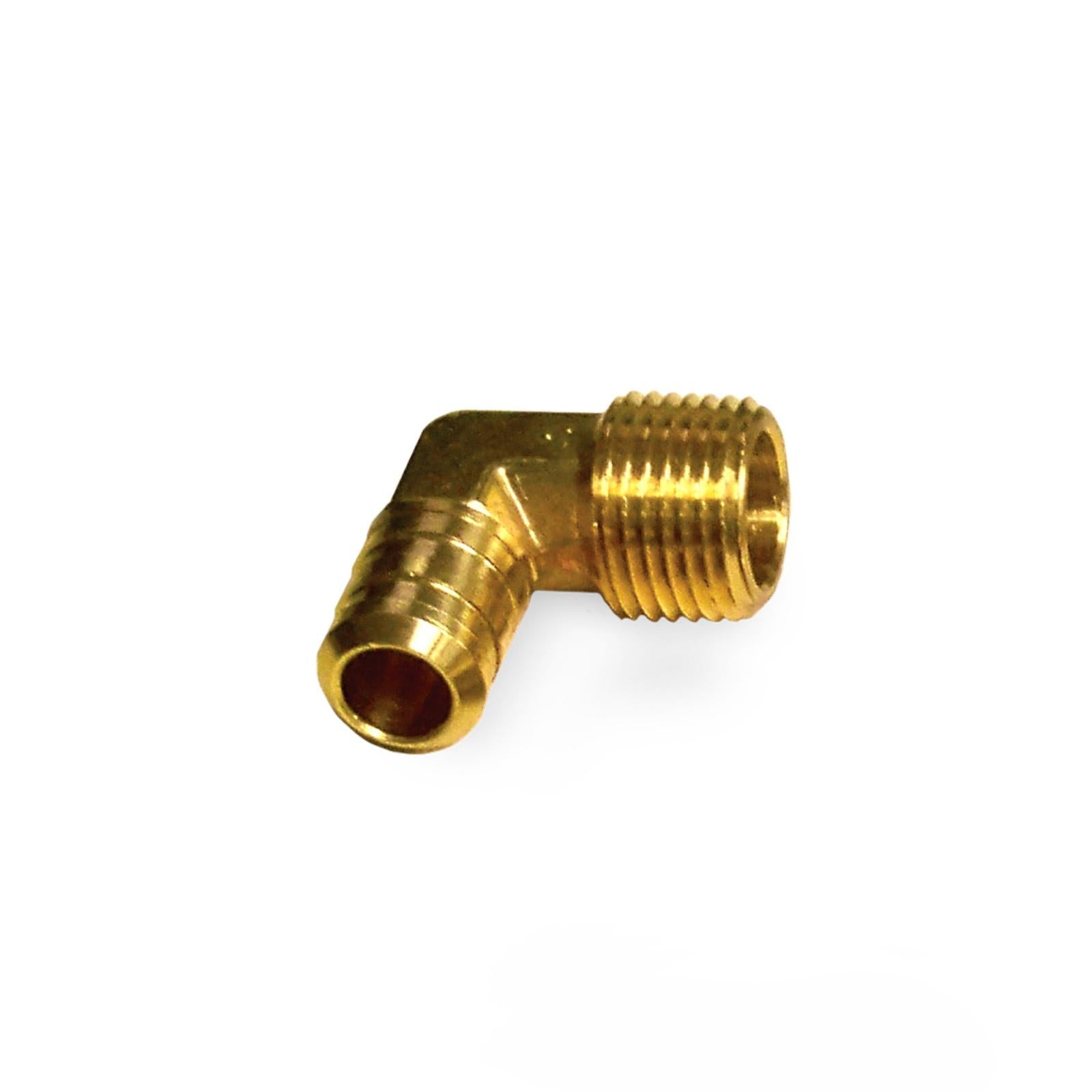 1/2 Inch NPT-M to 5/8 Inch Barb 90 Degree