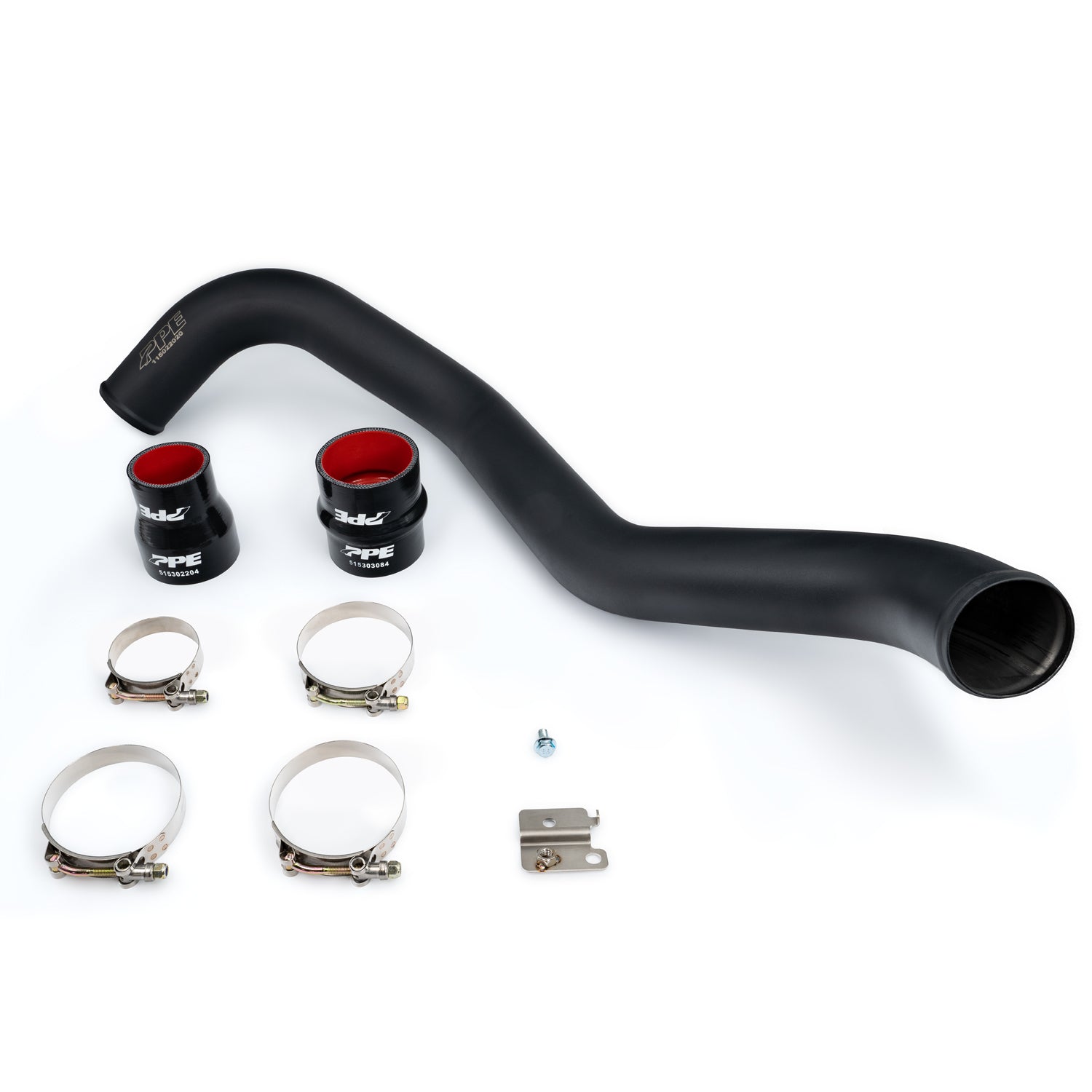 2004-2010 GM 6.6L Duramax Hot Side Intercooler Charge Pipe 3.0 Inch Stainless Steel Black PPE Diesel