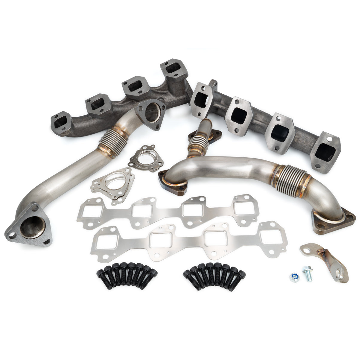 Manifolds and Up-Pipes GM 2002-2004 CA Y Pipe LB7 - Black