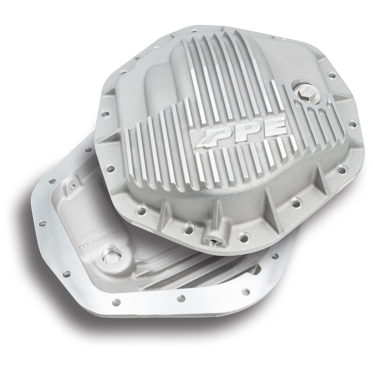 Heavy Duty Cast Aluminum Rear Differential Cover GM/Ram 2500/3500 HD Raw PPE Diesel Silver