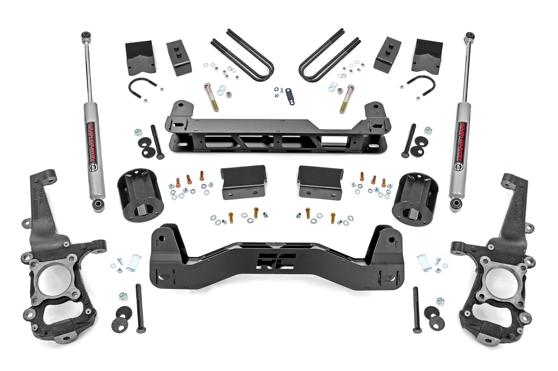 4 Inch Lift Kit with N3 Shocks 21-22 Ford F-150 2WD Rough Country