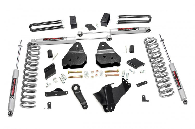 4.5 Inch Suspension Lift Kit 11-14 F-250 4WD Diesel No Factory Overload Rough Country