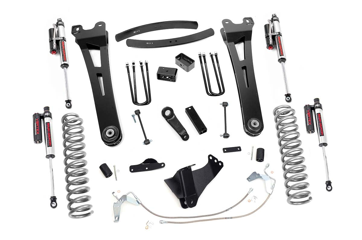 6 Inch Suspension Lift Kit Radius Arms w/Vertex Shocks 08-10 F-250/350 4WD Gas Rough Country