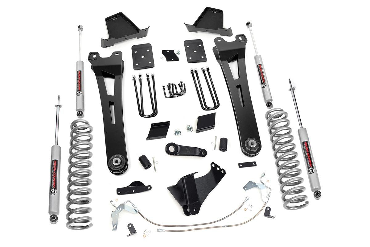6 Inch Ford Radius Arm Suspension Lift Kit 11-14 F-250 Overloads Rough Country
