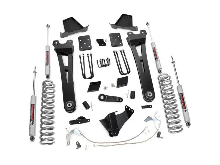 6 Inch Ford Radius Arm Suspension Lift Kit 15-16 F-250 Overloads Rough Country