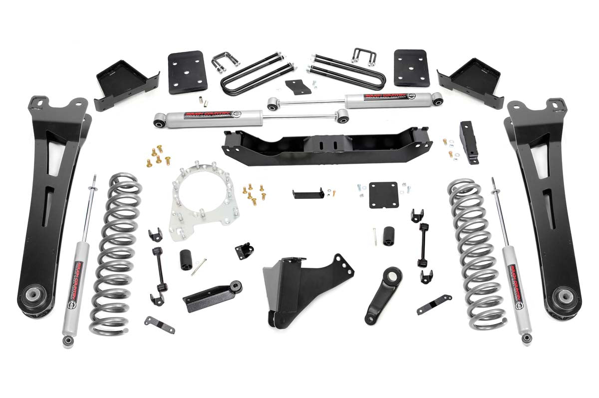 6 Inch Suspension Lift Kit w. Radius Arms 17-19 F-250 4WD w/o Overloads Diesel Rough Country