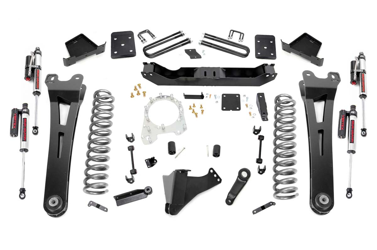 6 Inch Suspension Lift Kit w/Radius Arms Vertex 17-19 F-250 4WD w/o Overloads Diesel Rough Country