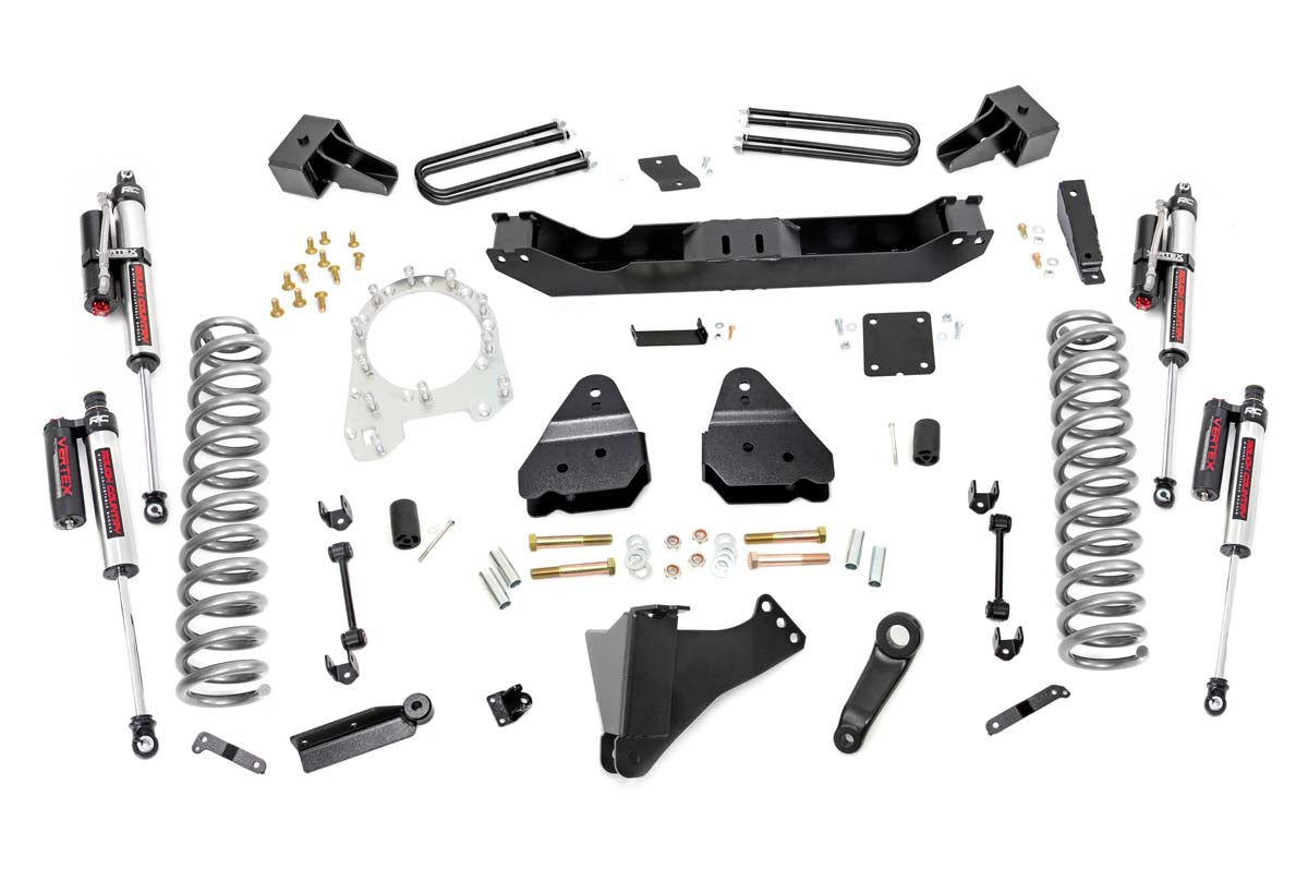 4.5 Inch Inch Ford Suspension Lift Kit w/ Vertex Shocks 17-20 F-350 4WD Diesel Dually Rough Country
