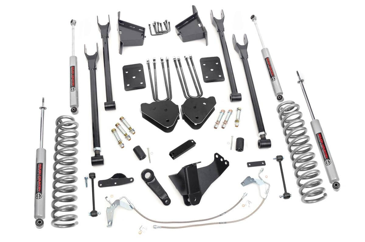 8 Inch Suspension Lift Kit 4-Link w/N3 Shocks 08-10 F-250/350 4WD Rough Country