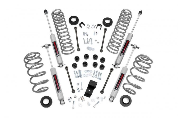 3.25 Inch Jeep Suspension Lift Kit 4 Cyl 97-02 4WD Jeep Wrangler TJ Rough Country