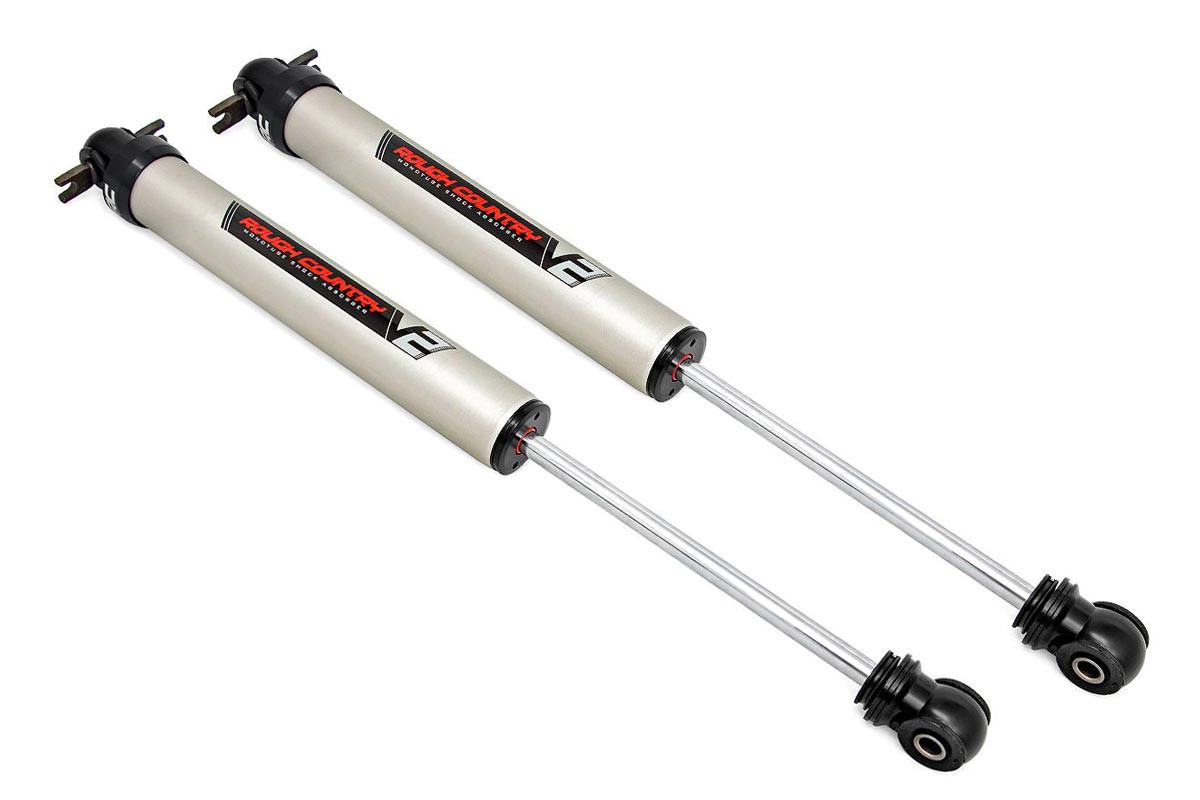 82-04 Chevy/GMC S10/S15 Pickup V2 Rear Monotube Shocks Pair 6-8 Inch Rough Country