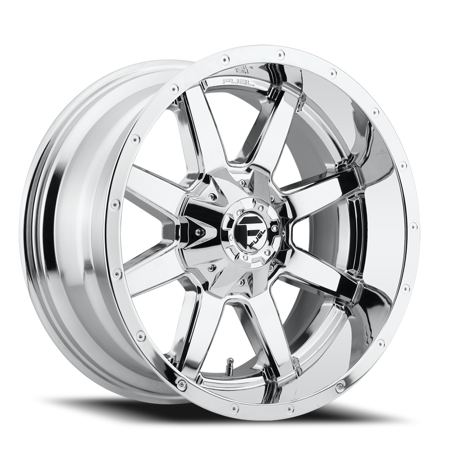 Aluminum Wheels 17X9 Maverick D536 8 On 165.1 Chrome 125.2 Bore -12 Offset Fuel Off Road Wheels