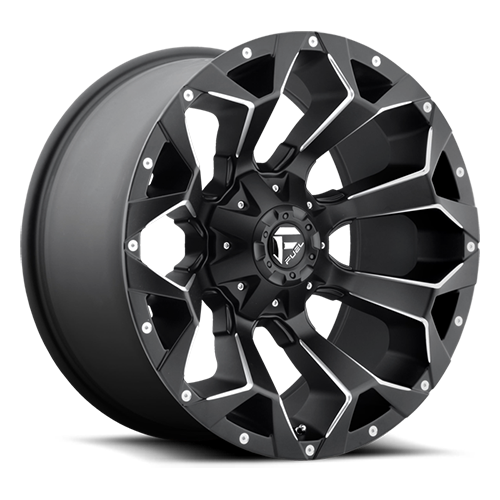 Aluminum Wheels 20X10 Assault D546 8 On 170 Matte Black Milled 125.1 Bore -18 Offset 8 Spoke 49 Lbs Fuel Off Road Wheels