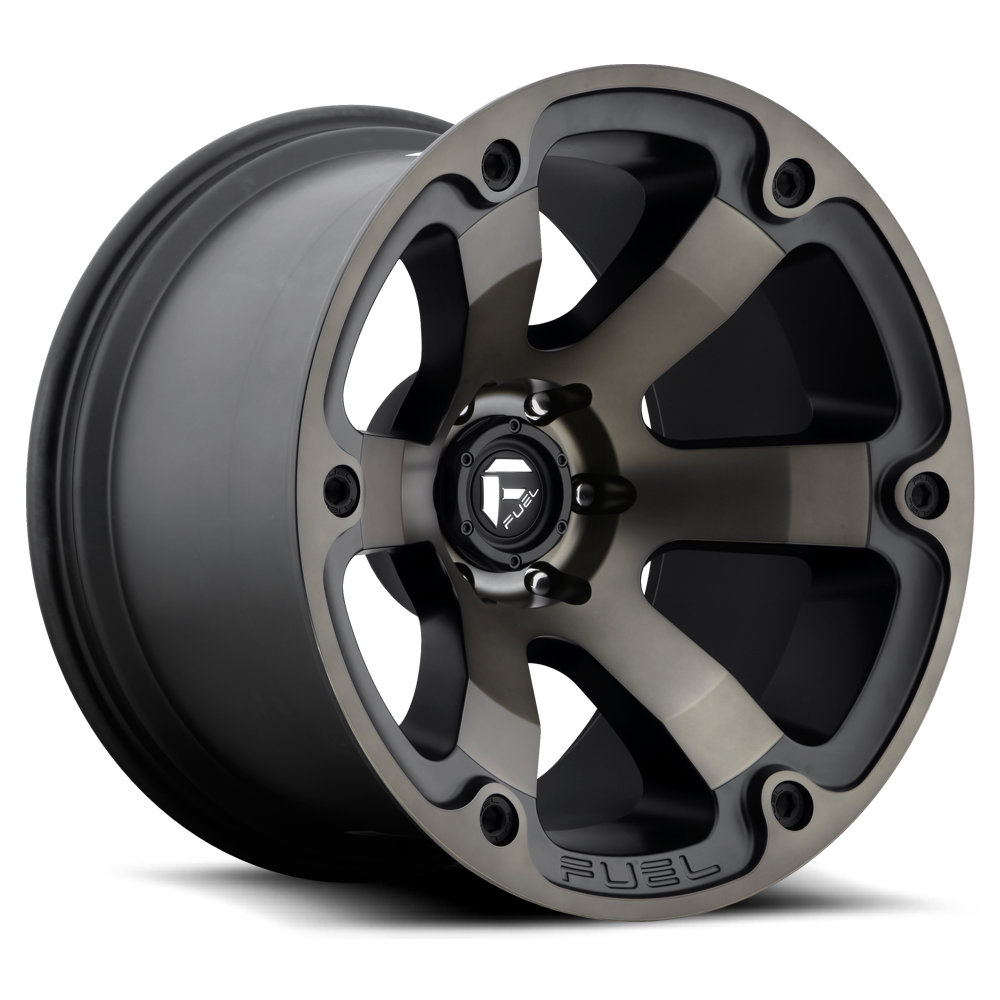 Aluminum Wheels 17X9 Beast D564 5 On 150 Matte Black/Machined Dark Tint 110.3 Bore 35 Offset 6 Spoke Fuel Off Road Wheels