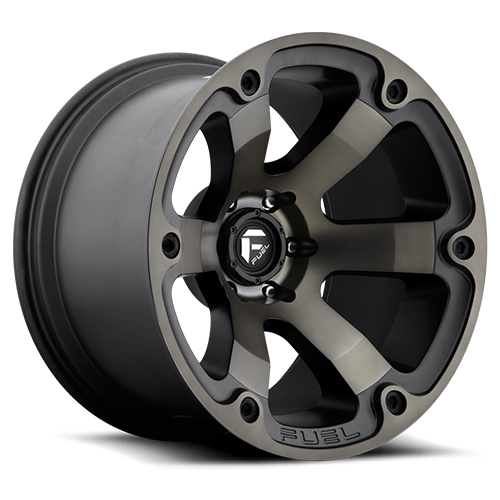 Aluminum Wheels 20X10 Beast D564 8 On 170 Matte Black/Machined Dark Tint 125.1 Bore -18 Offset 6 Spoke Fuel Off Road Wheels