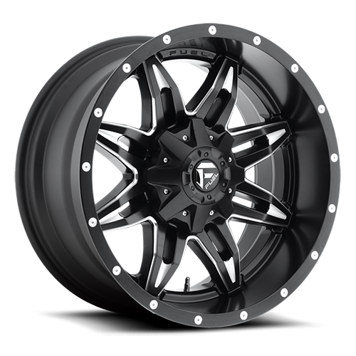 Aluminum Wheels 15X8 Lethal D567 6 On 139.7 Matte Black Milled 108 Bore -18 Offset Fuel Off Road Wheels