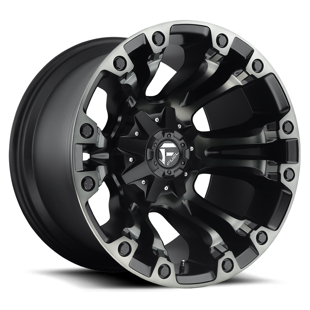 Aluminum Wheels 17X10 Vapor D569 8 On 170 Matte Black Double Dark Tint 125.1 Bore -18 Offset Fuel Off Road Wheels