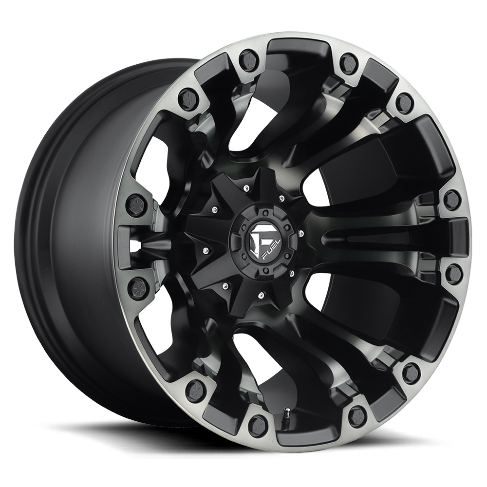 Aluminum Wheels 18X9 Vapor D569 6 On 135/6 On 139.7 Matte Black Double Dark Tint 106.1 Bore -13 Offset Fuel Off Road Wheels