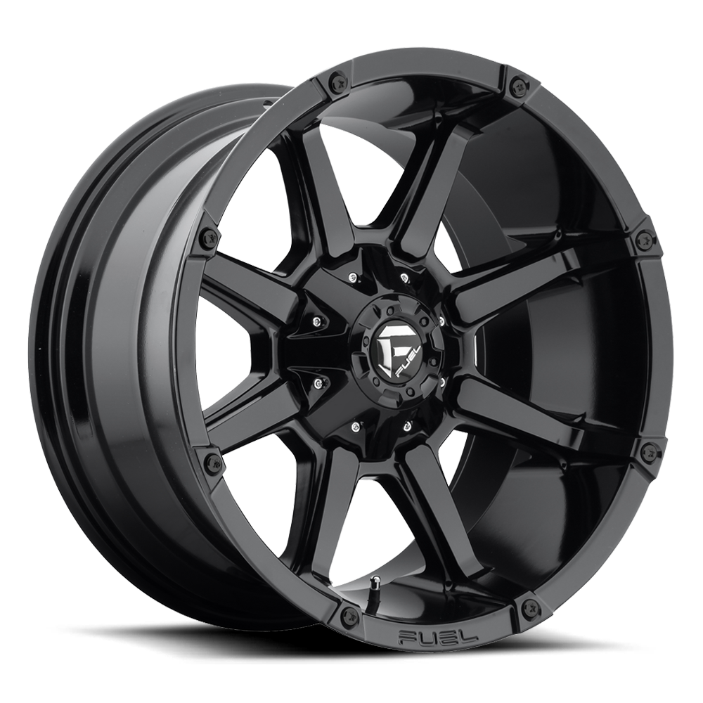 Aluminum Wheels 18X9 Coupler D575 5 On 114.3/5 On 127 Gloss Black 78.1 Bore -12 Offset 8 Spoke Fuel Off Road Wheels