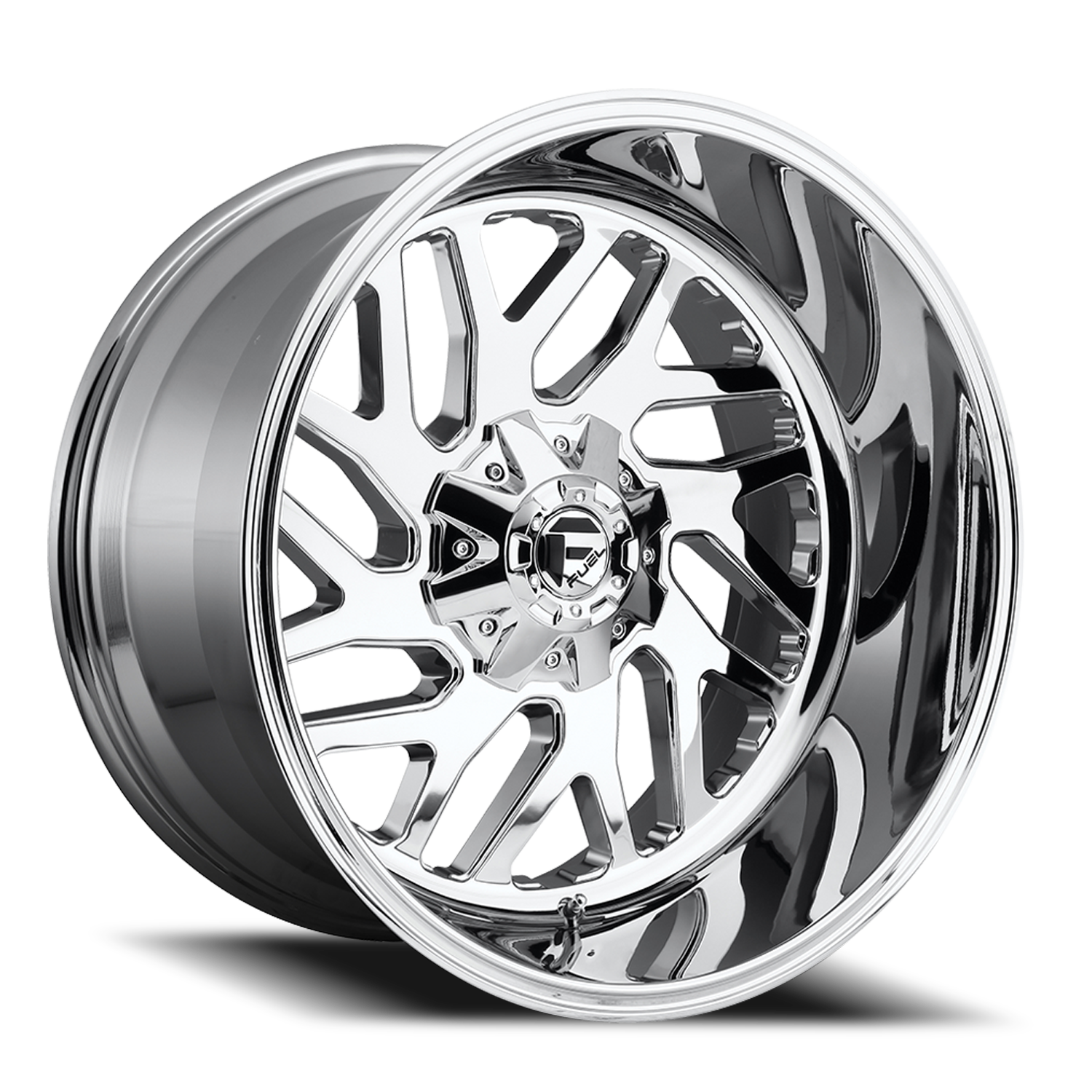 Aluminum Wheels 22X10 Triton D609 8 On 170 Chrome Plated 125.1 Bore -18 Offset Mesh Spoke Fuel Off Road Wheels