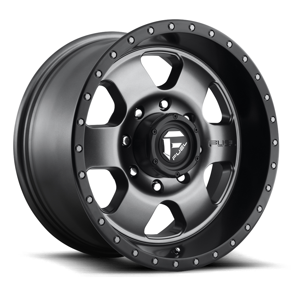 Aluminum Wheels 18X9 Podium D619 8 On 180 Anthracite/Black Lip 124.3 Bore 20 Offset Fuel Off Road Wheels