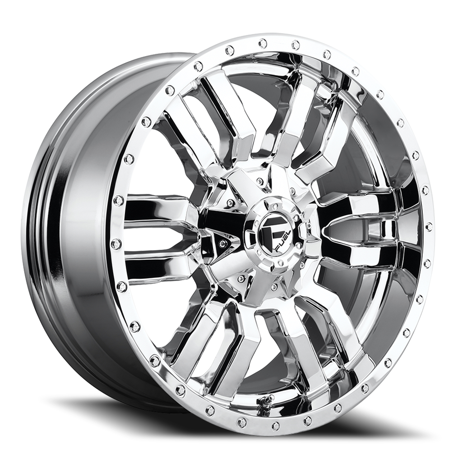 Aluminum Wheels 20X10 Sledge D631 8 On 170 Chrome Plated 125.1 Bore -18 Offset Fuel Off Road Wheels