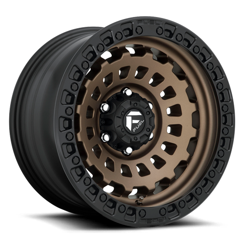 Aluminum Wheels 17X9 Zephyr D634 8 On 170 Matte Bronze W/Black Bead Ring 125.1 Bore -12 Offset Fuel Off Road Wheels