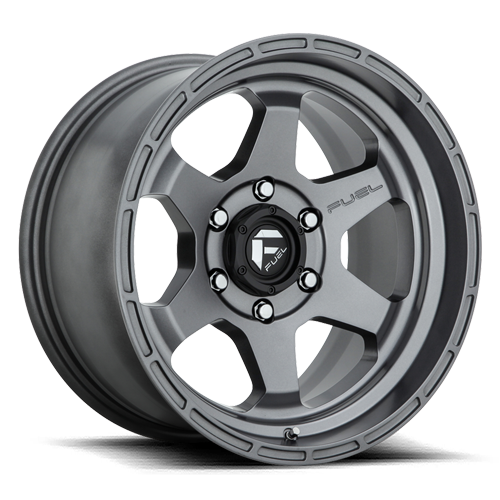 Aluminum Wheels 17X9 Shok D665 6 On 139.7 Matte Anthracite Gray 106.1 Bore -12 Offset 26 Lbs Fuel Off Road Wheels