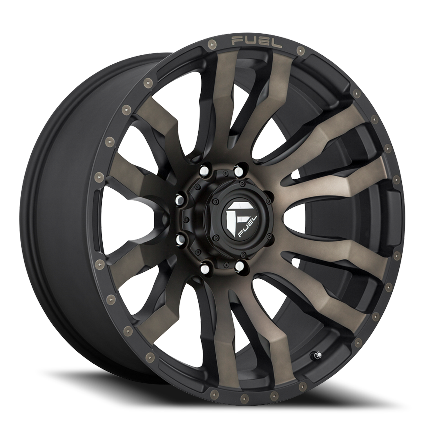 Aluminum Wheels 17X9 Blitz D674 8 On 170 Matte Black Double Dark Tint 125.1 Bore -12 Offset Multi Spoke Fuel Off Road Wheels