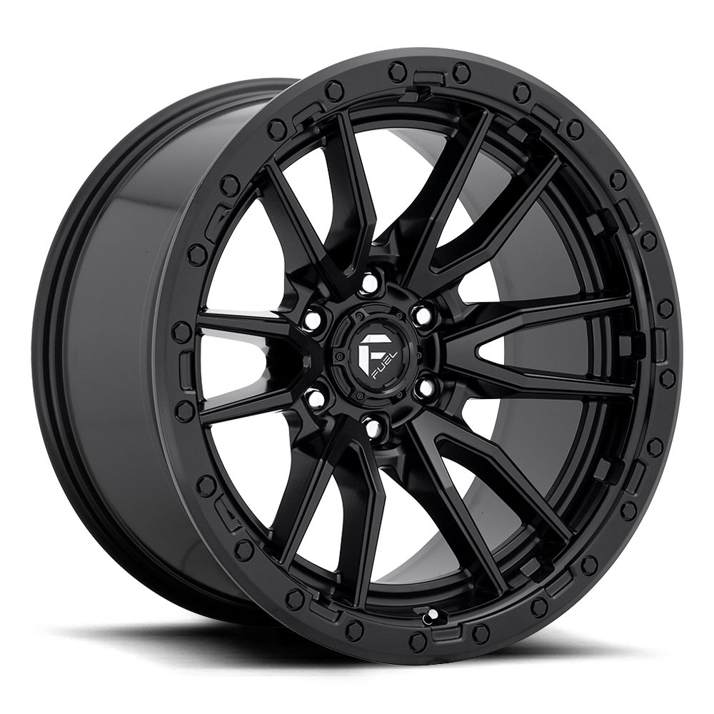 Aluminum Wheels 17X9 Rebel D679 6 On 139.7 Matte Black 106.1 Bore -12 Offset Fuel Off Road Wheels