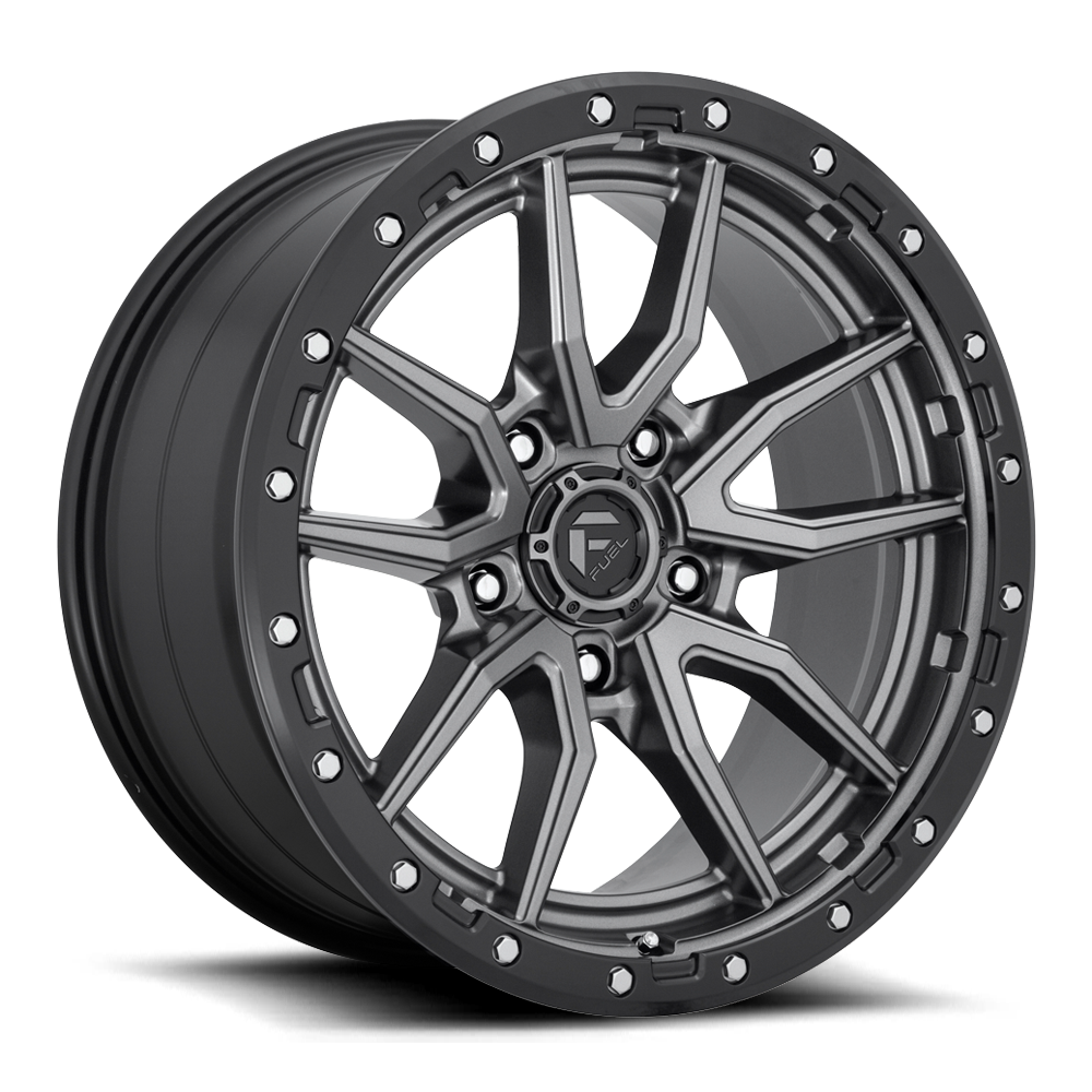 Aluminum Wheels 17X9 Rebel D680 5 On 150 Matte Gunmetal Gray Black Bead Ring 110 Bore 1 Offset Fuel Off Road Wheels