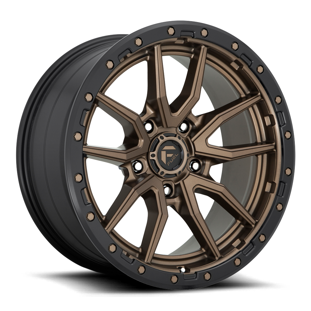 Aluminum Wheels 18X9 Rebel D681 5 On 127 Matte Bronze Black Bead Ring 71.5 Bore 1 Offset Fuel Off Road Wheels