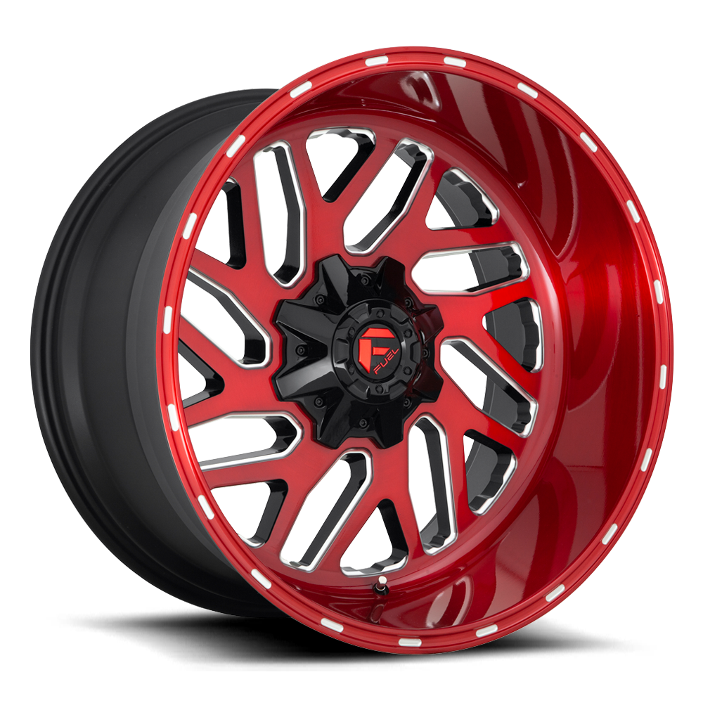 Aluminum Wheels 20X10 Triton D691 5 On 114.3/5 On 127 Candy Red/Milled 78.1 Bore -18 Offset Mesh Spoke Fuel Off Road Wheels