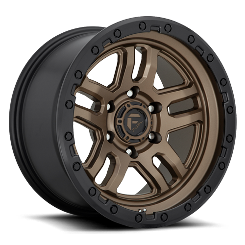 Aluminum Wheels 17X9 AMMO D702 5 On 127 Matte Bronze W/Black Bead Ring 71.5 Bore -12 Offset 5 Spoke Fuel Off Road Wheels