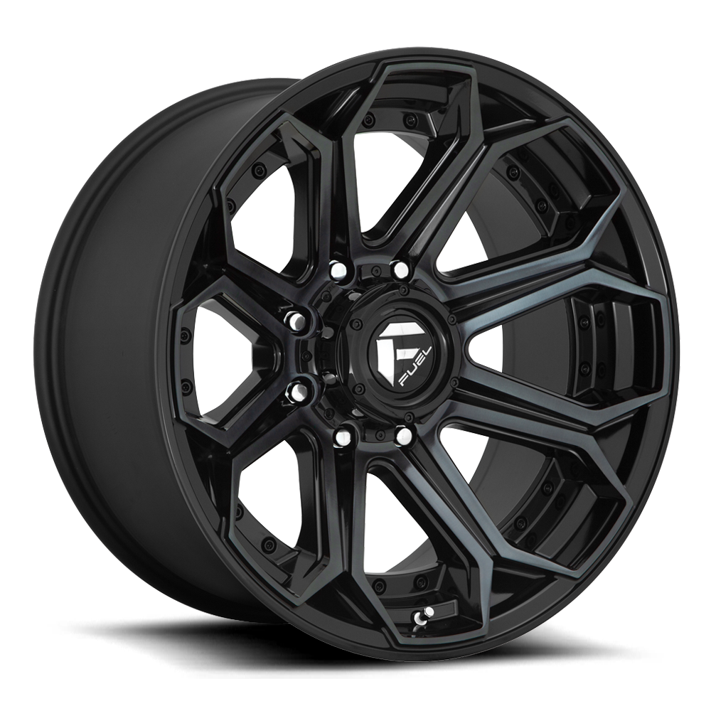 Aluminum Wheels 18X9 Siege D704 8 On 170 Gloss Black Machined Double Dark Tint 125.1 Bore -12 Offset Fuel Off Road Wheels