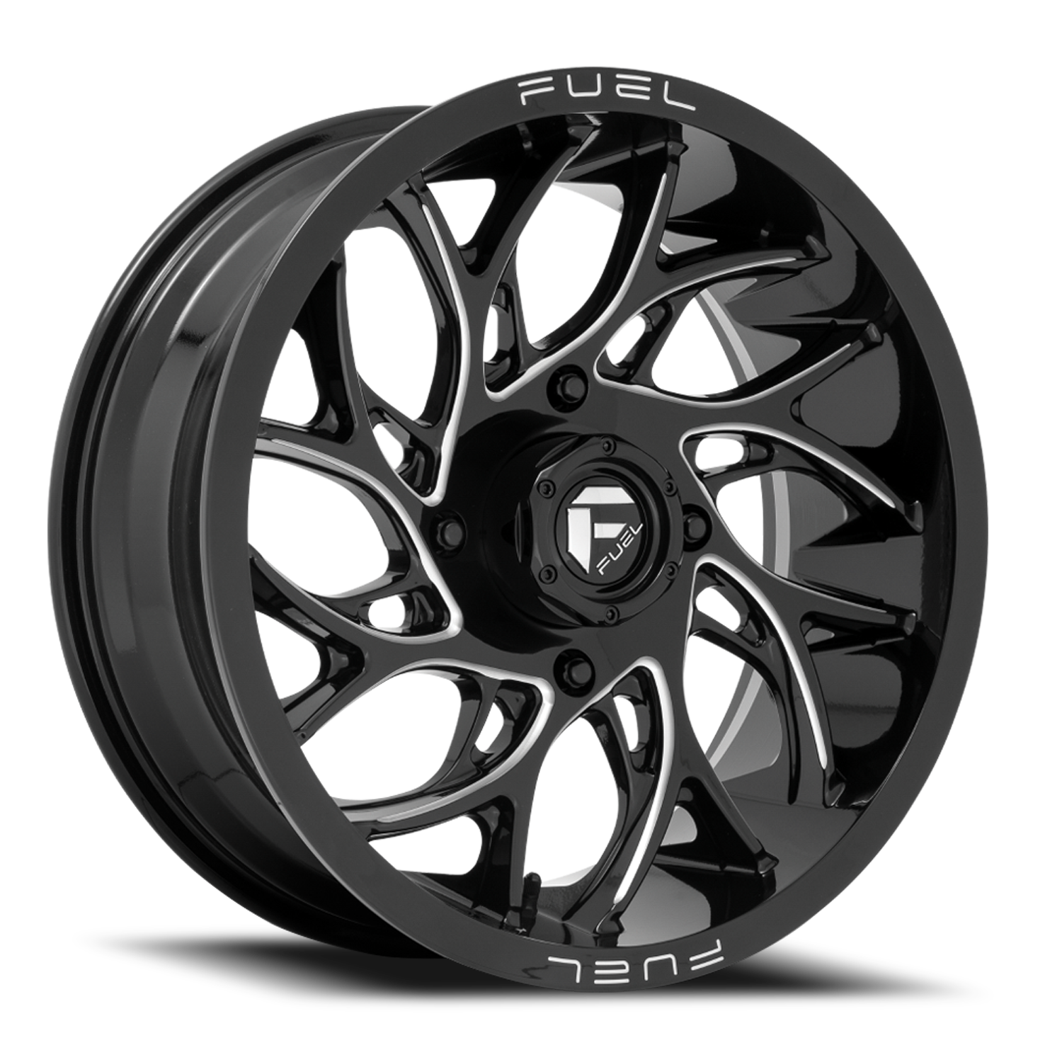 Aluminum Wheels 22X7 Runner UTV D741 4 On 156 Gloss Black Milled 132 Bore 0 Offset Fuel Off Road Wheels