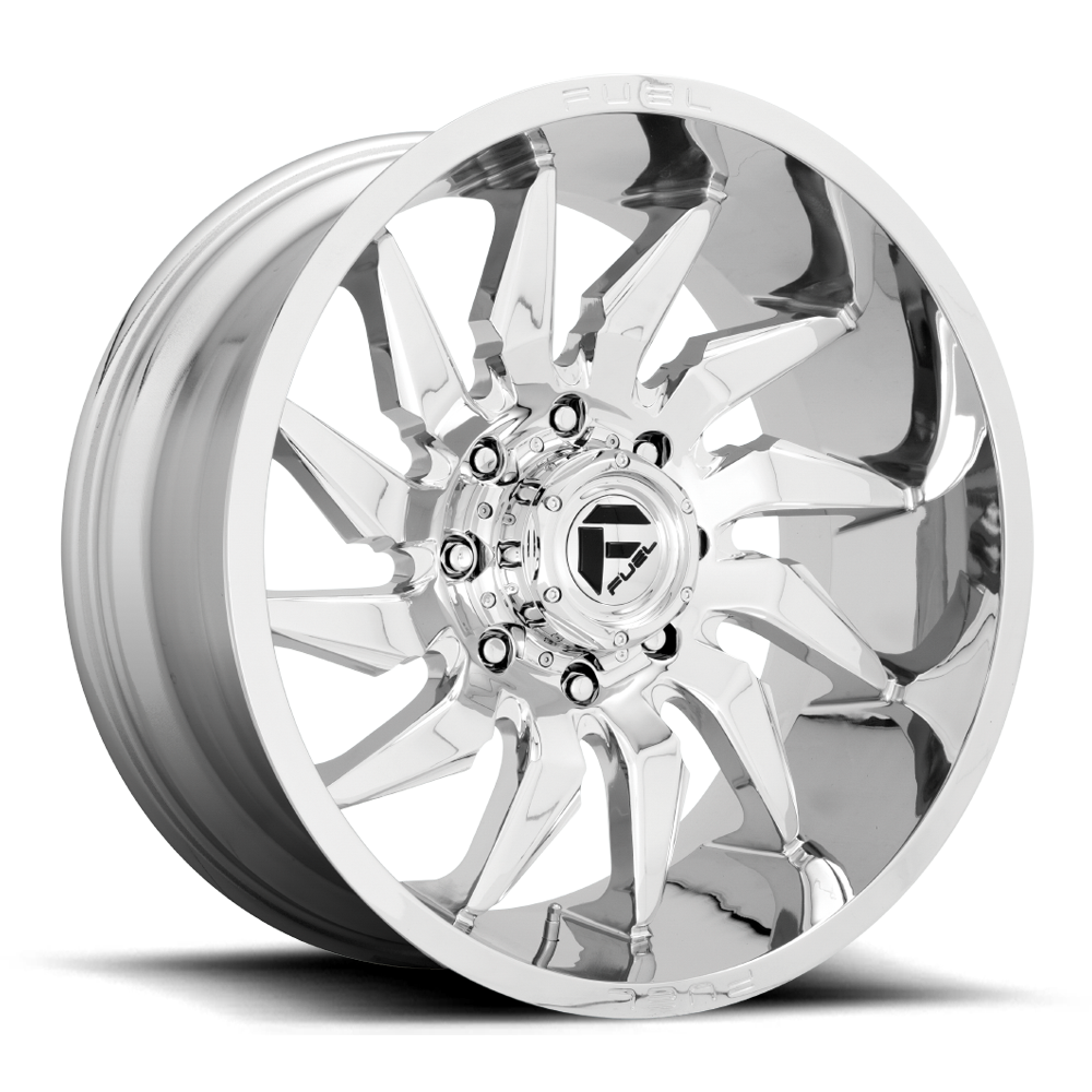 Aluminum Wheels 22X10 Saber D743 8 On 170 Chrome 125.1 Bore -18 Offset Fuel Off Road Wheels