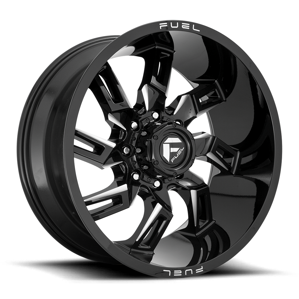 Aluminum Wheels 20X10 Lockdown D747 8 On 170 Gloss Black Milled 125.1 Bore -18 Offset Fuel Off Road Wheels