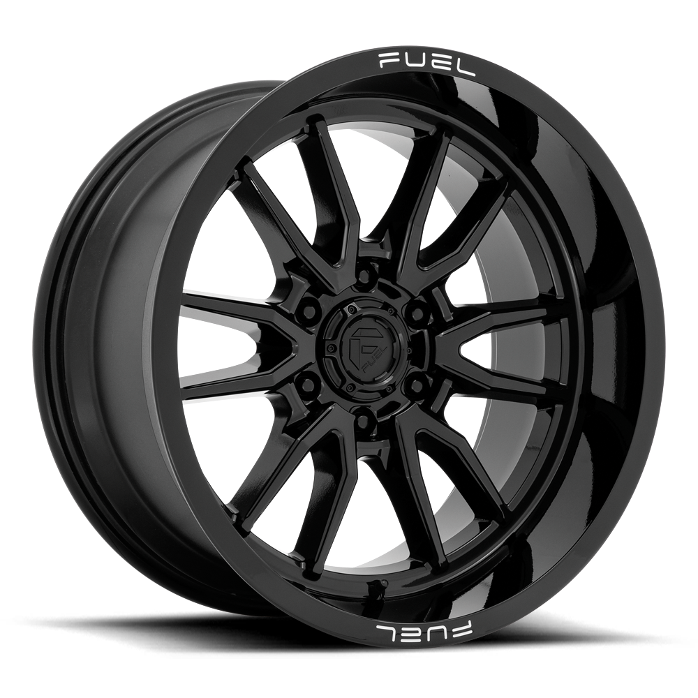 Aluminum Wheels 17X9 Clash 6 D760 6 On 139.7 Gloss Black 106.1 Bore -12 Offset Multi Spoke Fuel Off Road Wheels