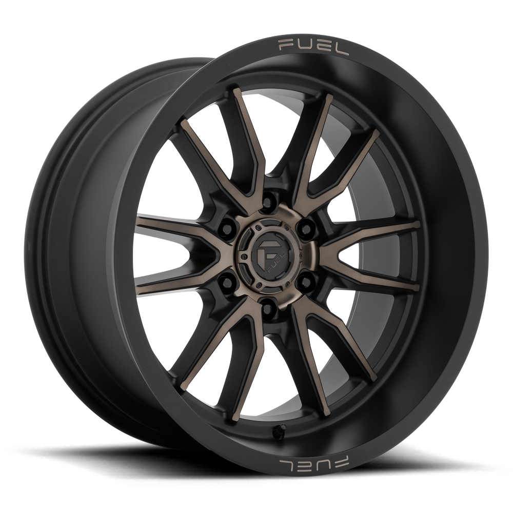 Aluminum Wheels 17X9 Clash 6 D762 6 On 139.7 Matte Black Double Dark Tint 106.1 Bore -12 Offset Multi Spoke Fuel Off Road Wheels