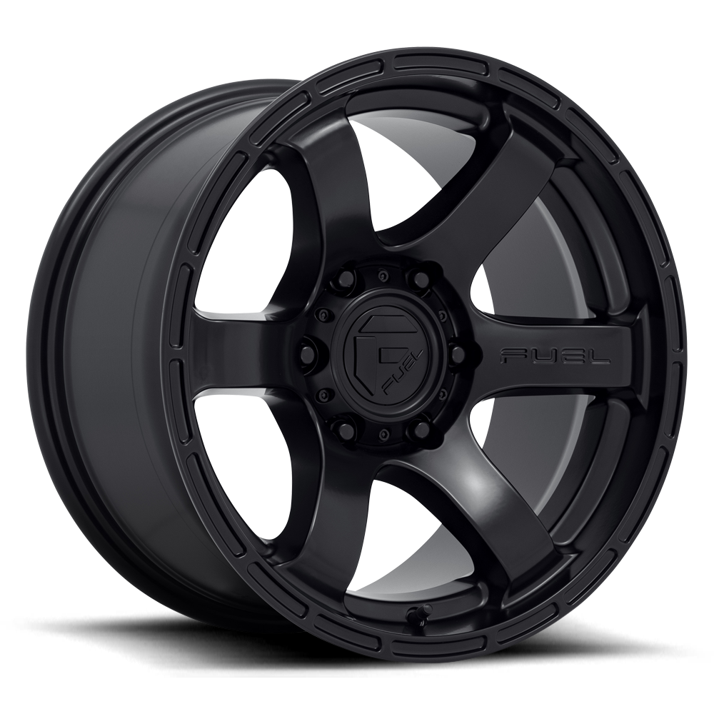 Aluminum Wheels 17X9 Rush D766 6 On 139.7 Satin Black 106.1 Bore -12 Offset 30.20 Lbs Fuel Off Road Wheels