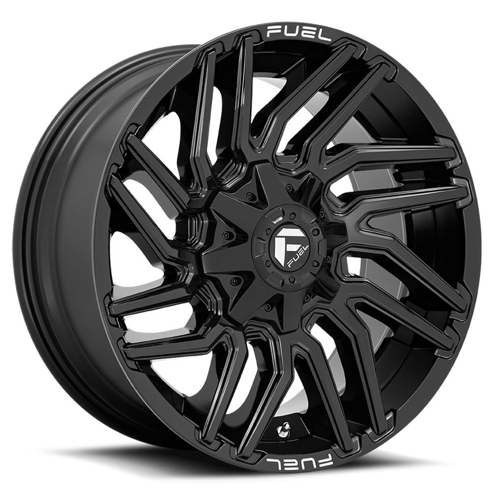 Aluminum Wheels 20X10 Typhoon D776 6 On 135/6 On 139.7 Gloss Black 106.1 Bore -18 Offset Fuel Off Road Wheels