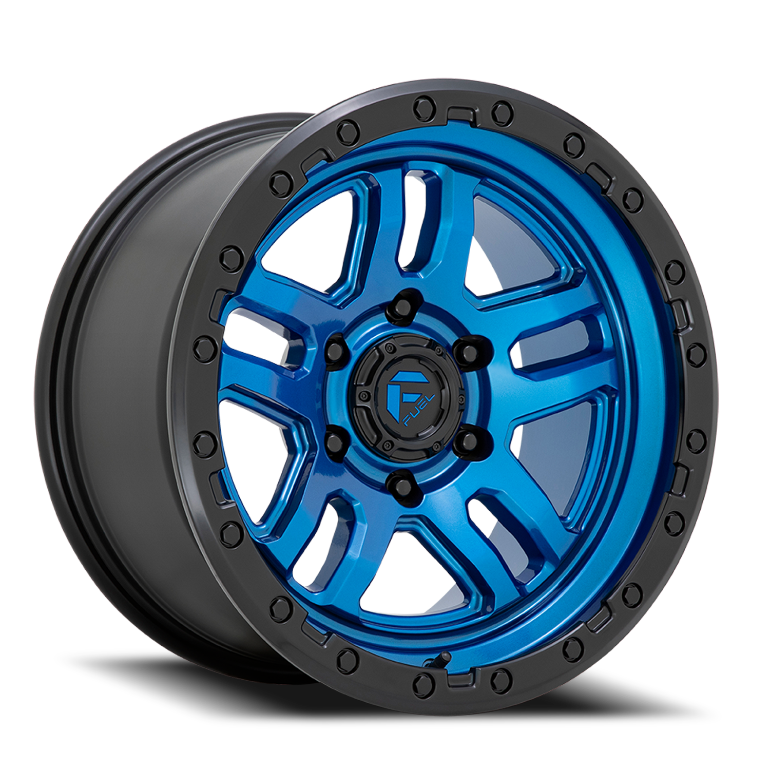 Aluminum Wheels 17X9 AMMO D790 5 On 127 Blue W/Black Lip 71.5 Bore -12 Offset Fuel Off Road Wheels