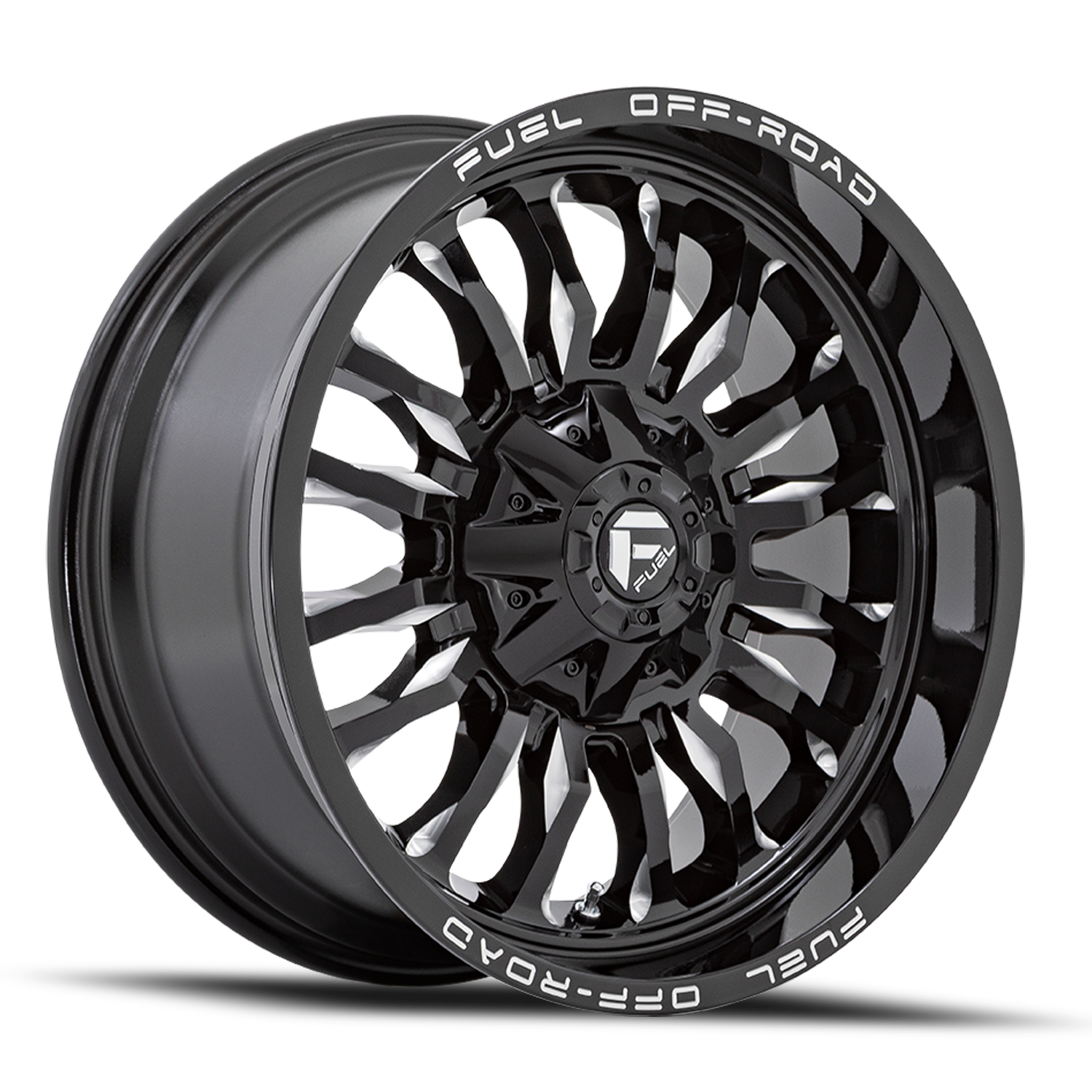 Aluminum Wheels 20X10 Arc D795 8 On 170 Gloss Black Milled 125.1 Bore -18 Offset Fuel Off Road Wheels