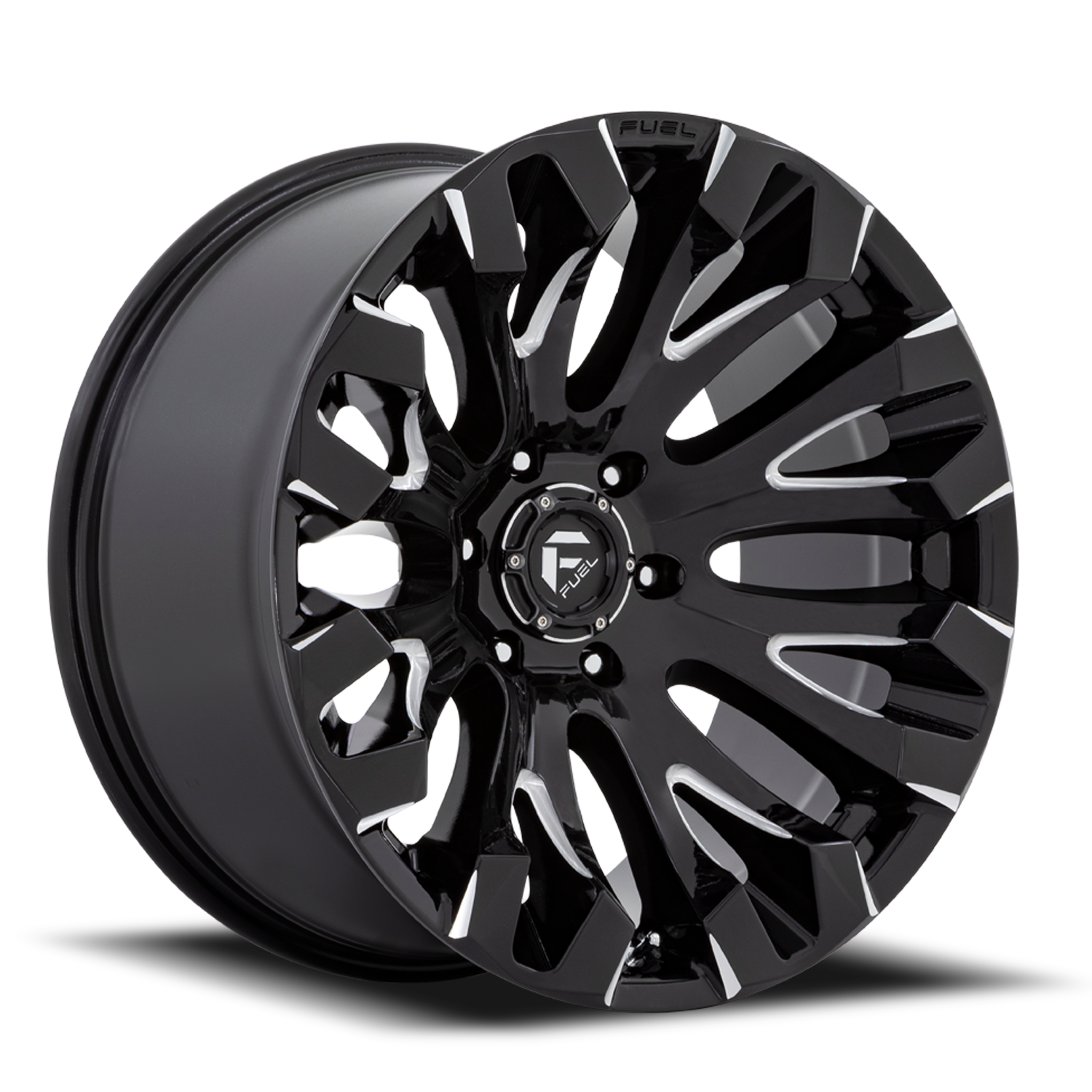 Aluminum Wheels 18X9 Quake D828 5 On 127 Gloss Black Milled 71.5 Bore 1 Offset Fuel Off Road Wheels