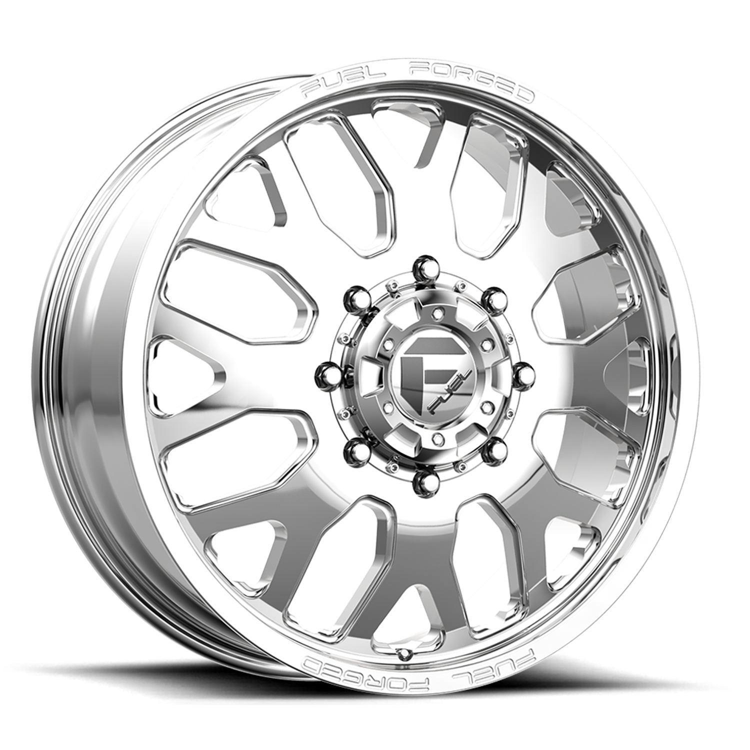 Dually Wheels 20X8.25 FF19D Dually DE19 PO 8 On 200 Polished 142.2 Bore 105 Offset Front Dually Fuel Off Road Wheels