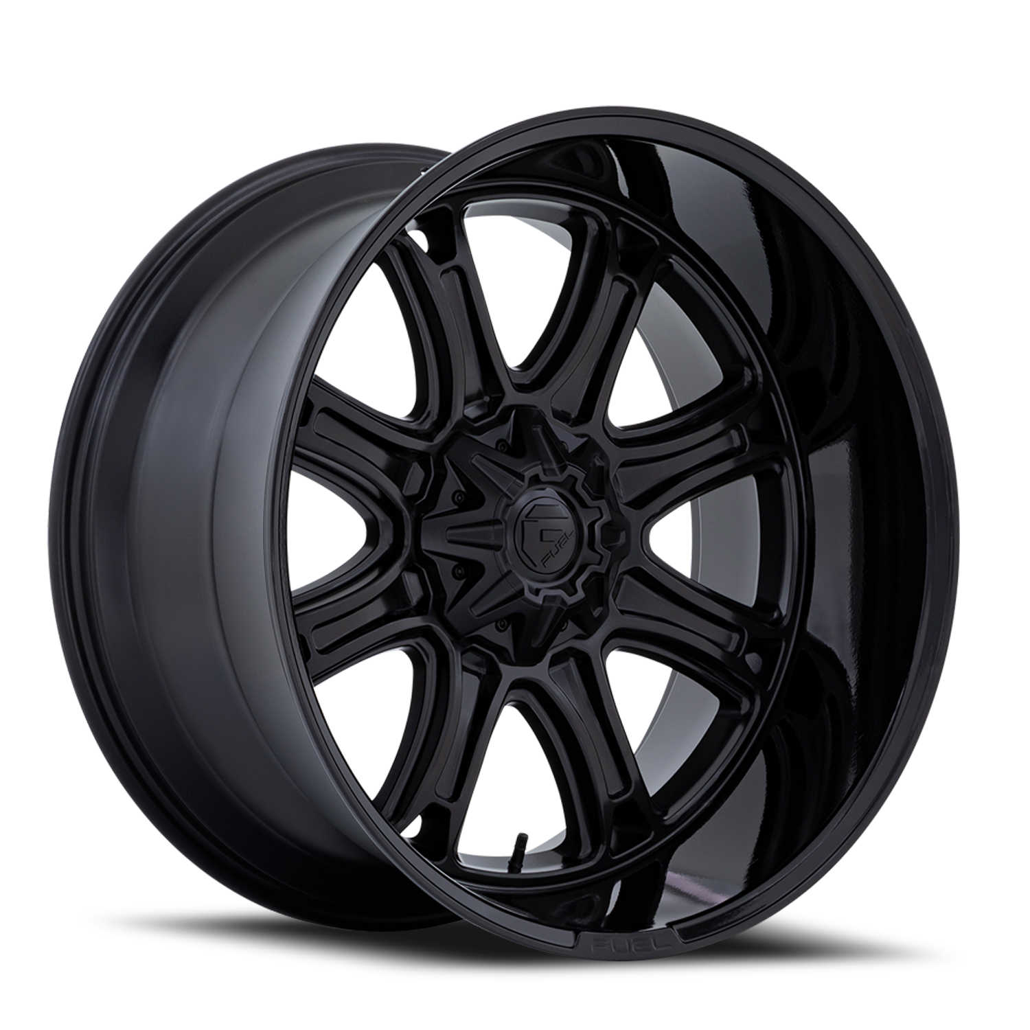 Aluminum Wheels 20X10 Darkstar FC853MB 5 On 114.3/5 On 127 Matte Black/Gloss Black Lip 78.1 Bore -18 Offset Fuel Off Road Wheels