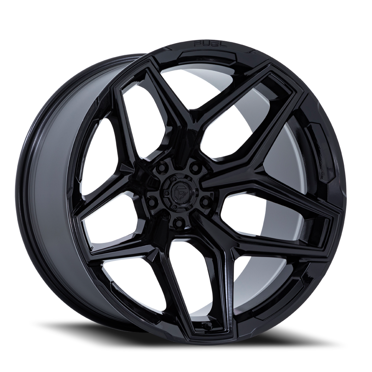 Aluminum Wheels 18X9 Flux 6 FC854BX 6 On 135 Gloss Black 87.1 Bore 1 Offset Fuel Off Road Wheels