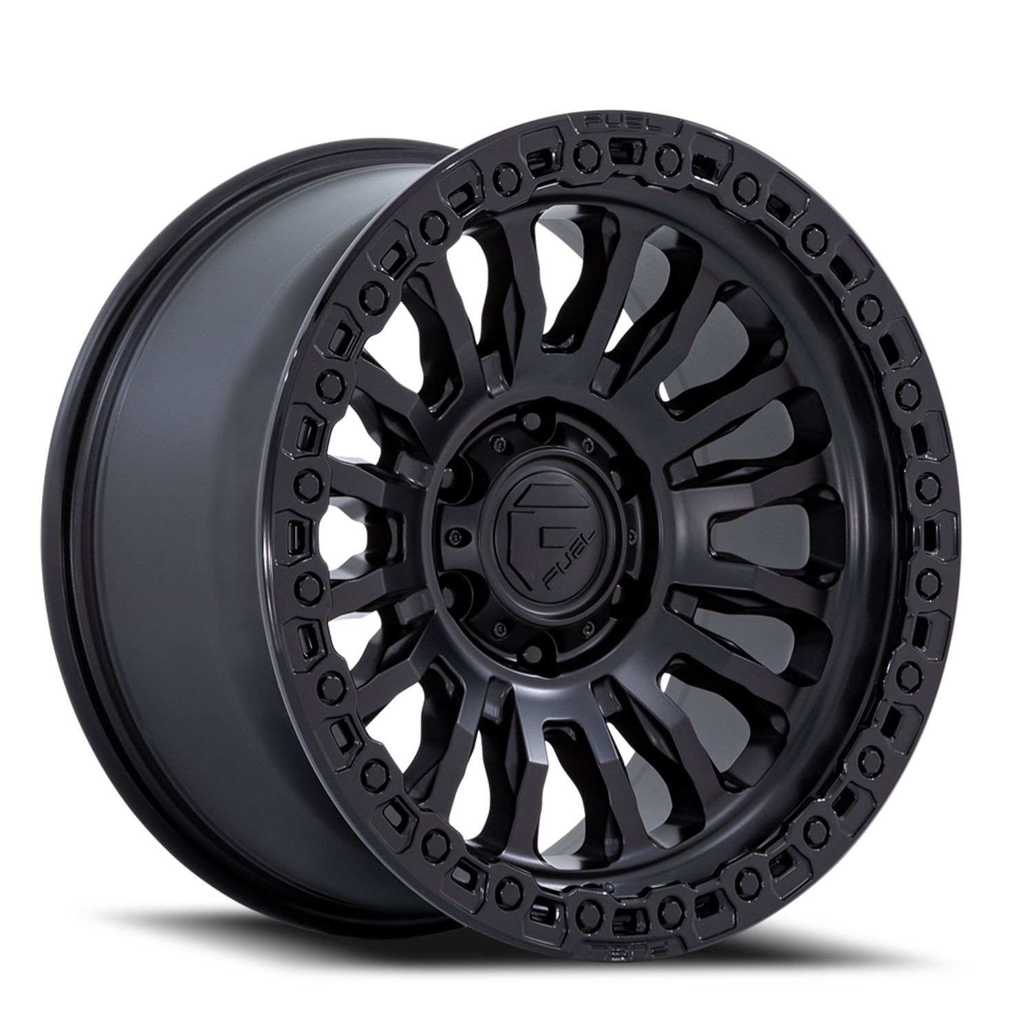 Aluminum Wheels 17X9 Rincon SBL FC857MB 5 On 127 Matte Black/Gloss Black Lip 71.5 Bore 1 Offset Fuel Off Road Wheels