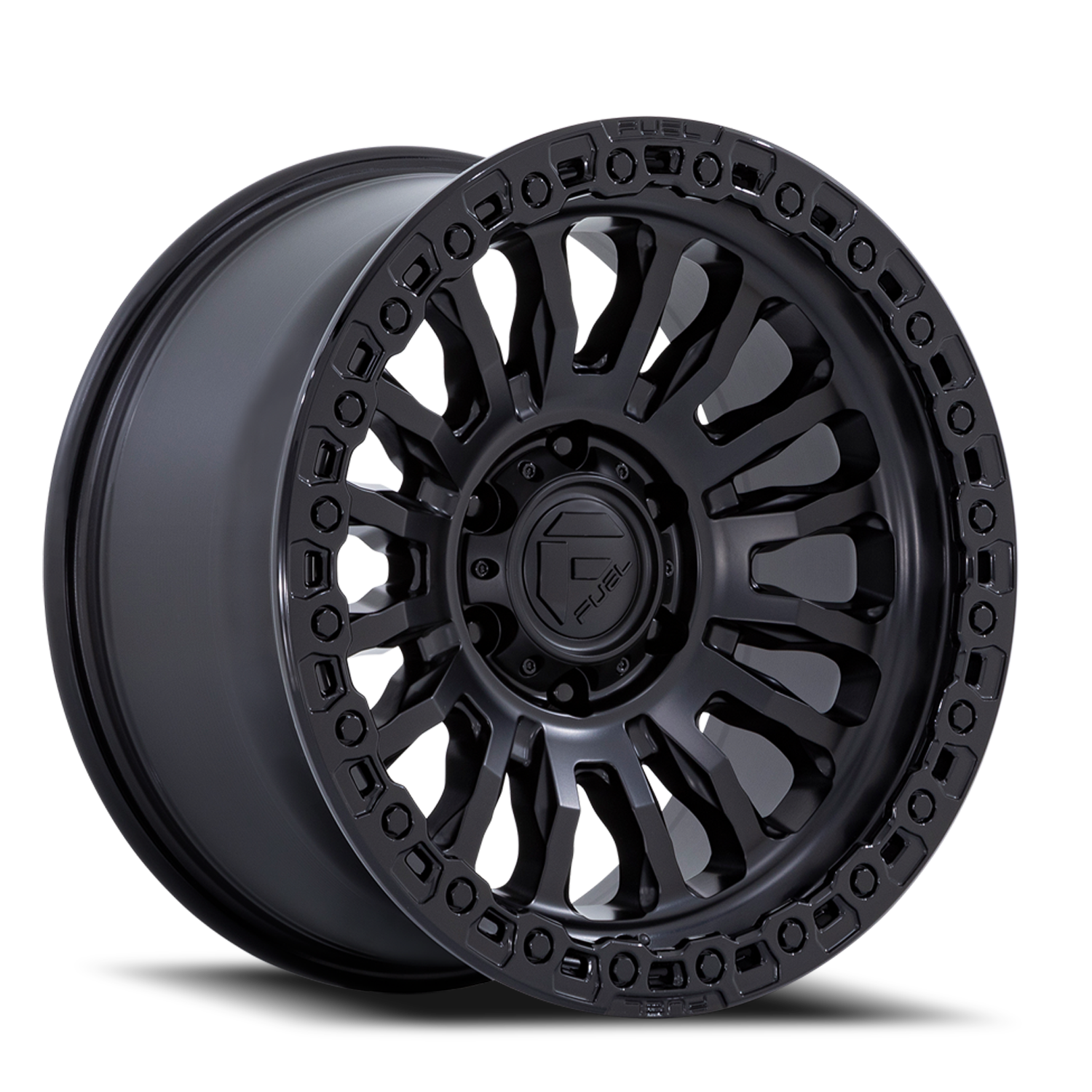 Aluminum Wheels 17X9 Rincon SBL FC857MB 8 On 170 Matte Black/Gloss Black Lip 125.1 Bore -12 Offset Fuel Off Road Wheels
